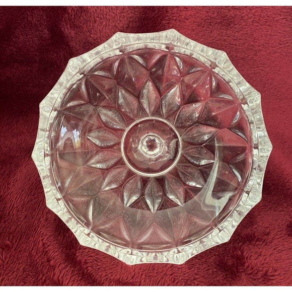 Vintage Wallace 9123 Silver Plate and Crystal Lidded Pedestal Candy Dish USA - Picture 9 of 16